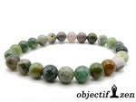 bracelet agate indienne 8mm objectif zen