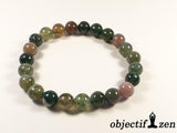 bracelet agate indienne 8mm objectif zen
