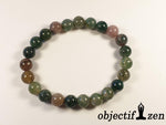 bracelet agate indienne 8mm objectif zen