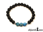 bracelet apatite et shungite 8mm objectif zen