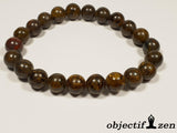 objectif zen bracelet bronzite 8mm