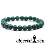 bracelet en malachite 8 mm