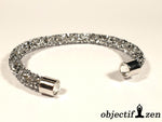 objectif-zen bracelet fantaisie ultra strass argenté