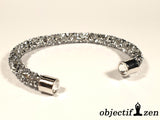 objectif-zen bracelet fantaisie ultra strass argenté