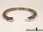 objectif zen bracelet fantaisie ultra strass doré 
