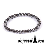 bracelet en hématite magnétique 6mm