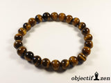 bracelet oeil de tigre 8mm objectif zen