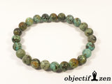 objectif zen bracelet turquoise africaine 8mm