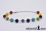 bracelet chaine 7 chakras 8mm objectif-zen