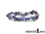 bracelet pierres irrégulières sodalite objectif-zen