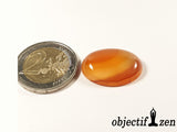 cabochon 2.5 cm cornaline objectif zen