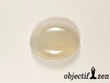 cabochon 25mm agate blanche objectif zen