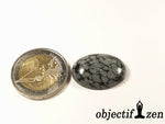 cabochon obsidienne flocon de neige 25mm objectif zen