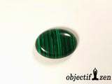 cabochon 2.5cm malachite objectif zen