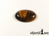 cabochon oeil de tigre 25 mm objectif zen
