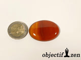 cabochon 4cm agate rouge objectif-zen