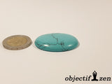 objectif zen cabochon 4cm howlite turquoise