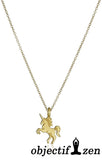 collier fantaisie chaine licorne
