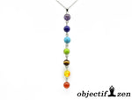 collier chaine 7 chakras 8mm objectif-zen