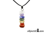 collier pierres roulées 7 chakras objectif zen