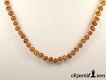 collier ambre cognac 60 cm objectif zen