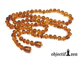 collier ambre cognac adulte objectif zen