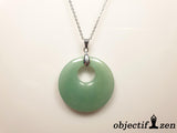 collier donut femme en aventurine avec chaine objectif zen