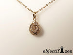 collier fantaisie goutte d'eau strass objectif-zen
