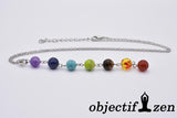 objectif zen collier 7 chakras chaine