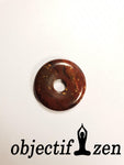 donut ou pi chinois 3 cm jaspe rouge objectif zen
