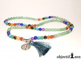 objectif zen mala aventurine 7 chakras arbre de vie