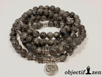 mala labradorite 8mm om objectif zen