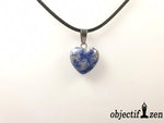 pendentif coeur 1.5 cm en sodalite objectif zen