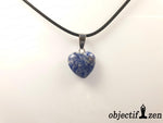 pendentif coeur 1.5 cm en sodalite objectif zen