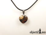 pendentif coeur 1.5 cm en heliotrope