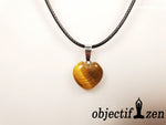 pendentif coeur 1.5 cm en oeil de tigre