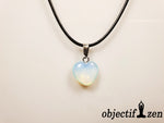 pendentif coeur 1.5 cm en opalite