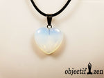 pendentif coeur 2 cm en opalite