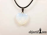 pendentif coeur 2 cm en opalite