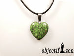 pendentif coeur 2 cm en rubis zoisite