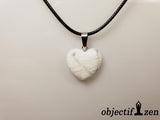 pendentif coeur 2 cm howlite blanche objectif zen