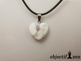 pendentif coeur 2 cm howlite blanche objectif zen