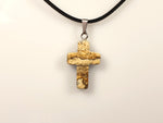 PENDENTIF CROIX EN JASPE PAYSAGE