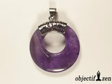 collier donut 2.8cm améthyste objectif zen