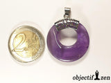 collier donut 2.8cm améthyste objectif zen