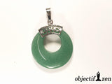collier donut 2.8cm aventurine avec support objectif zen