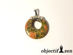 donut 2.8cm pendentif unakite objectif zen