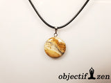 pendentif galet 2 cm en jaspe paysage