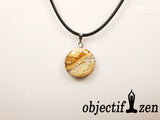 pendentif galet 2 cm en jaspe paysage