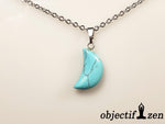 pendentif lune howlite turquoise objectif zen